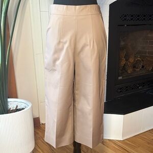 Elegant Tan Women's Wide-Leg Culottes